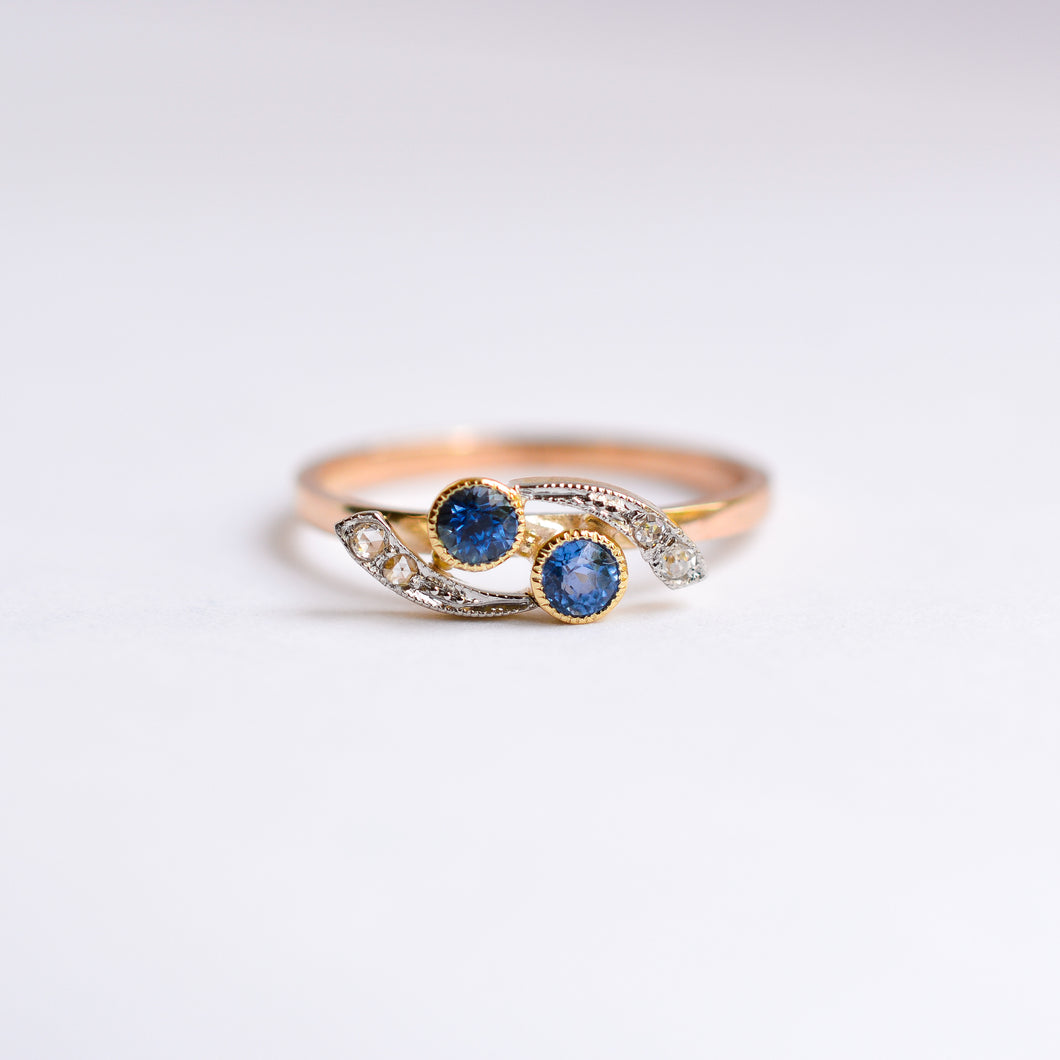 Victorian Sapphire & Diamond Ring