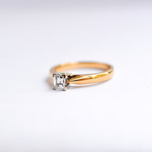 Historical  Millennium Cut Diamond Solitaire Ring