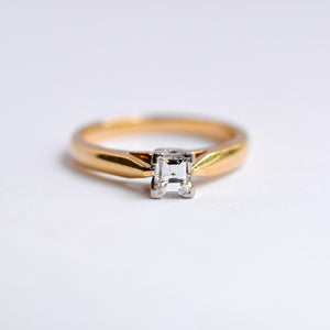 Historical  Millennium Cut Diamond Solitaire Ring