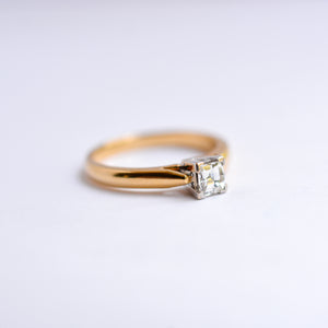 Historical  Millennium Cut Diamond Solitaire Ring