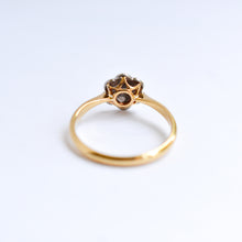 Load image into Gallery viewer, Vintage Diamond Cluster Ring with Star Shaped Setting
