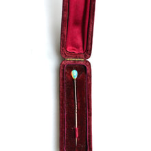 Load image into Gallery viewer, Antique Opal Stick Pin with Original Red Velvet Case
