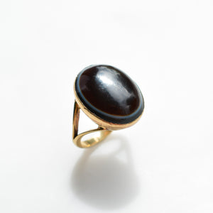 Rare Antique Banded Agate Ring