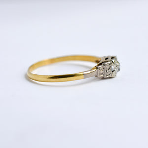 Romantic Art Deco Engagement Ring