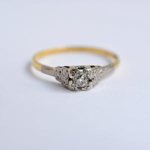 Romantic Art Deco Engagement Ring