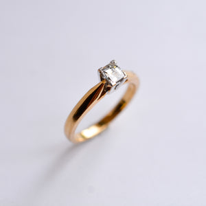 Historical  Millennium Cut Diamond Solitaire Ring