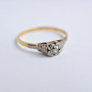 Romantic Art Deco Engagement Ring