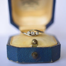 Load image into Gallery viewer, Edwardian 18ct gold diamond twist trilogy ring
