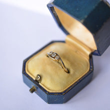 Load image into Gallery viewer, Edwardian 18ct gold diamond twist trilogy ring
