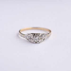 Art Deco diamond solitaire ring