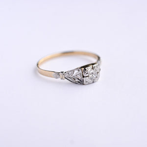 Art Deco diamond solitaire ring