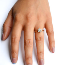 Load image into Gallery viewer, Vintage Floral Diamond Cluster Ring
